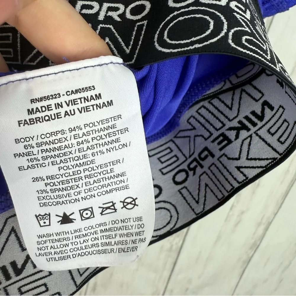 Nike Pro Purple Blue Short Sleeve Tee XL